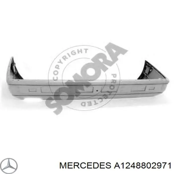 A1248802971 Mercedes Pára-choque traseiro