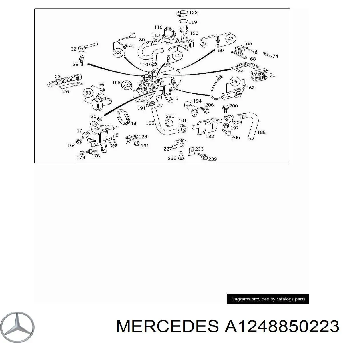  Mercedes A1248850223 preço, a partir de  