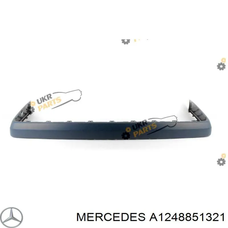 Placa sobreposta do pára-choque traseiro Mercedes A1248851321 preço, a partir de 70,29 USD