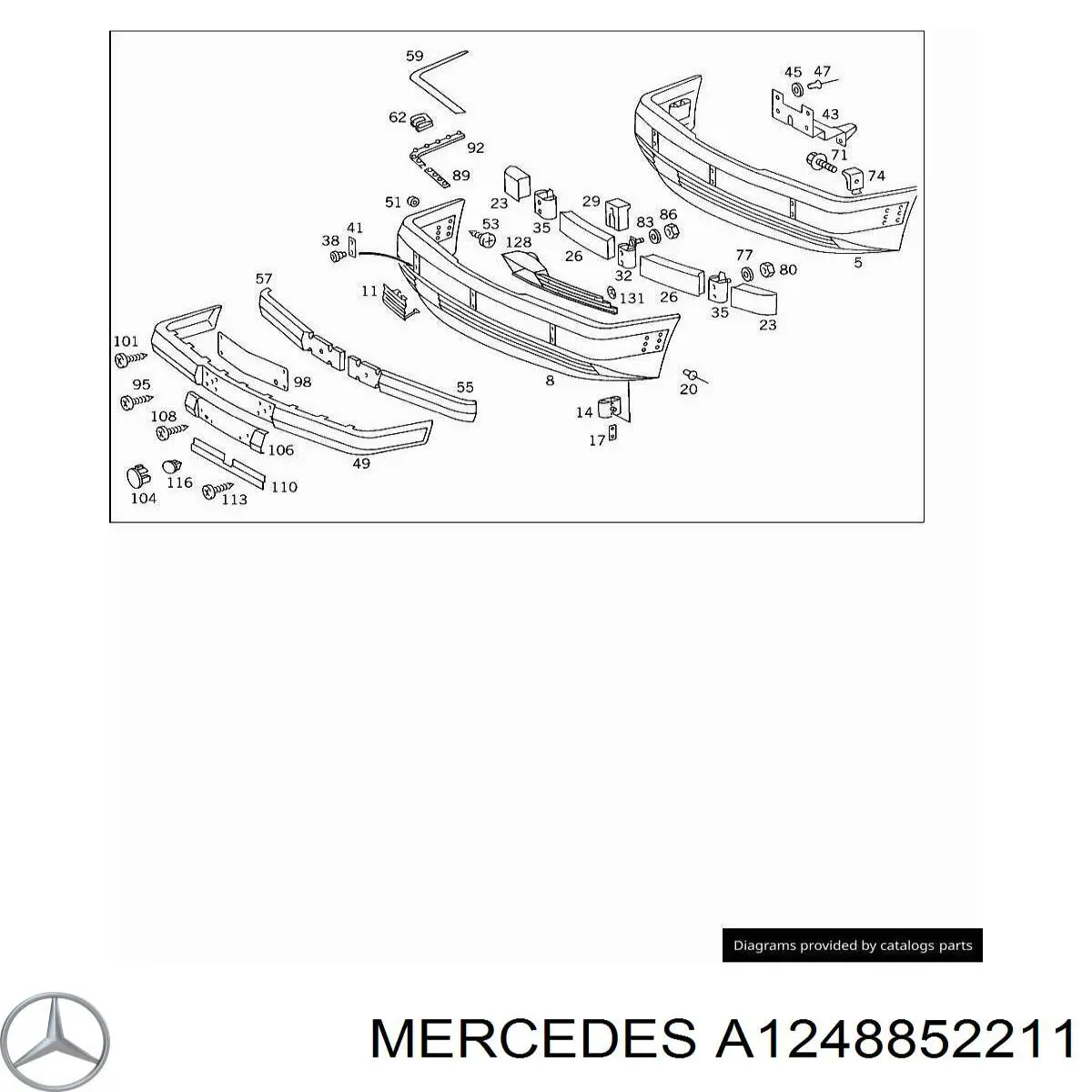  Mercedes A1248852211 preço, a partir de  
