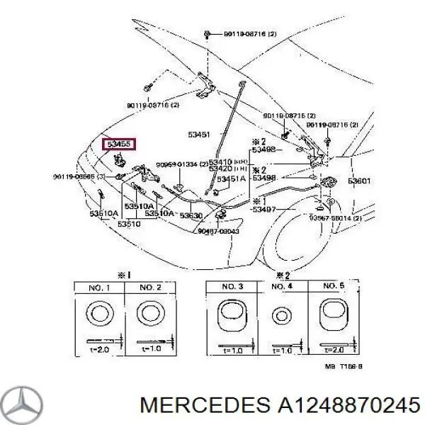  Mercedes A1248870145 preço, a partir de 12,24 USD