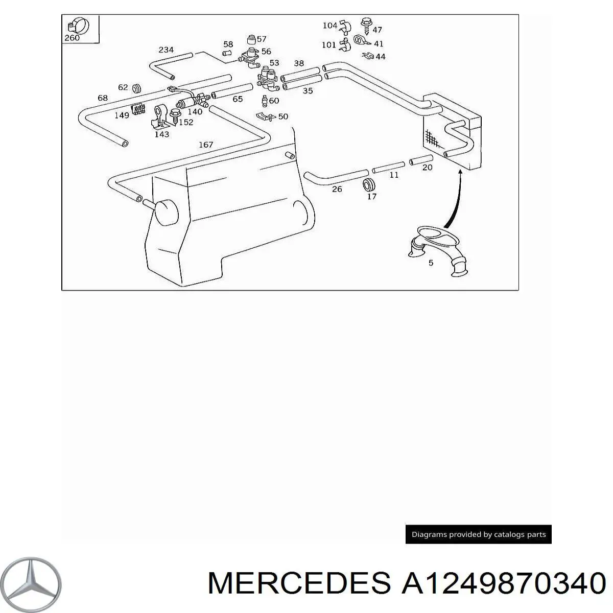 A1249870340 Mercedes 