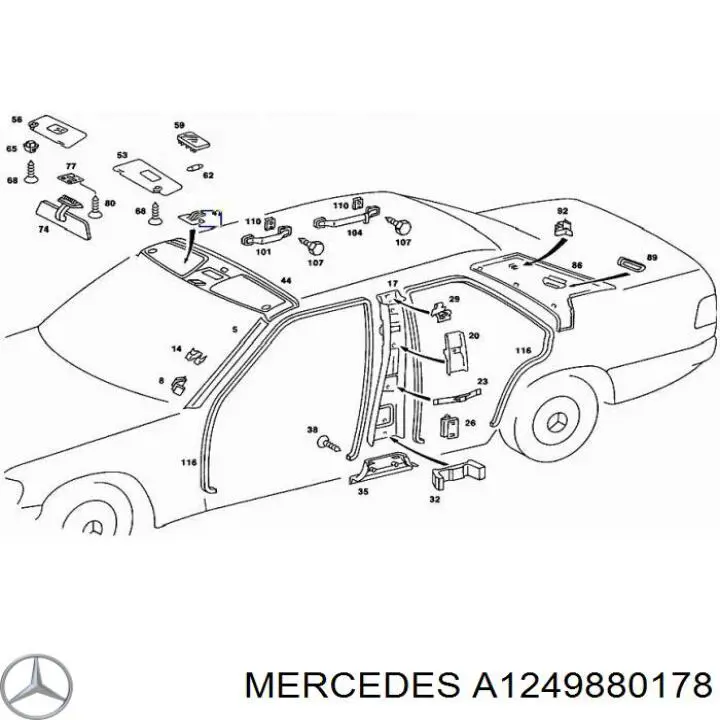  Mercedes A1249880178 preço, a partir de  