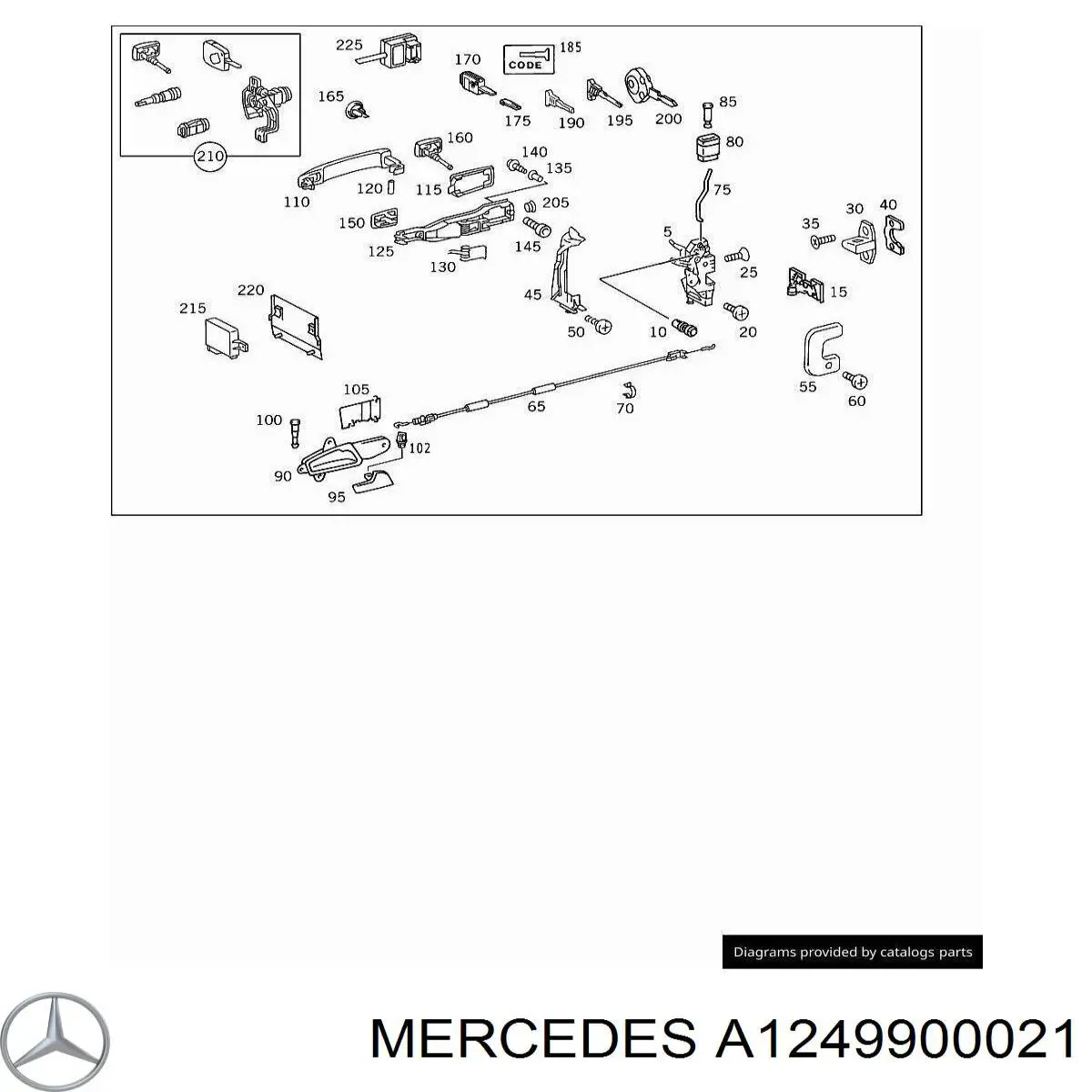 A1249900021 Mercedes 