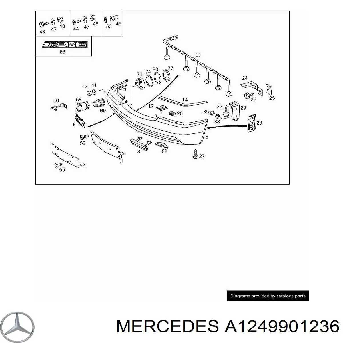  Mercedes A1249901236 preço, a partir de 18,58 USD