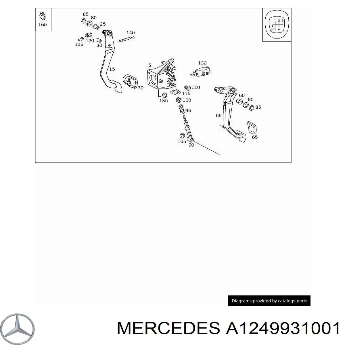  Mercedes A1249931001 preço, a partir de 27,42 USD
