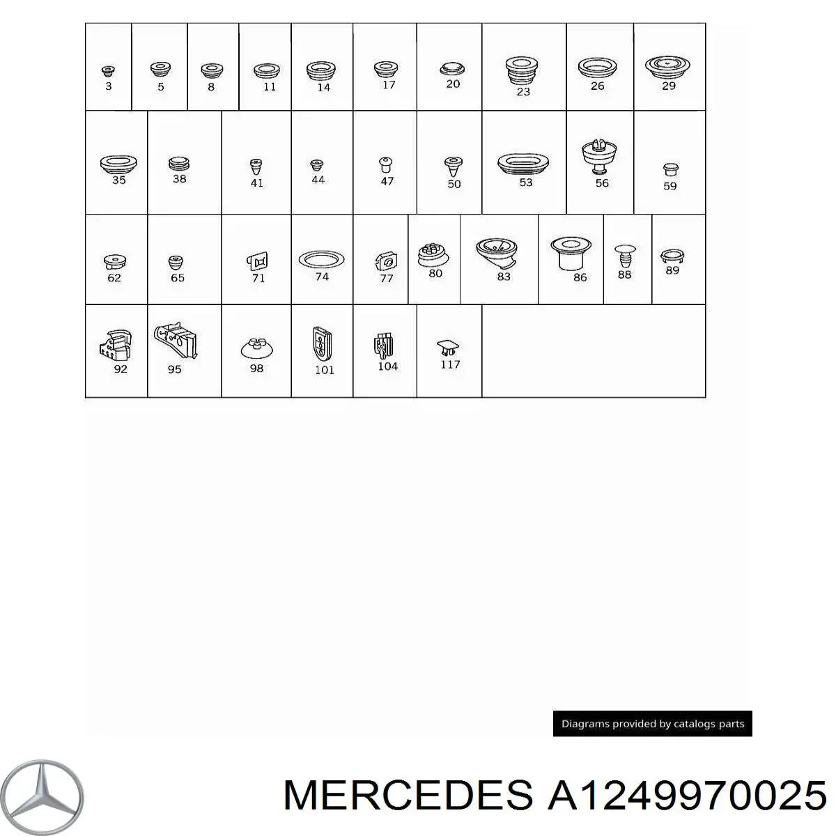 A1249970025 Mercedes 