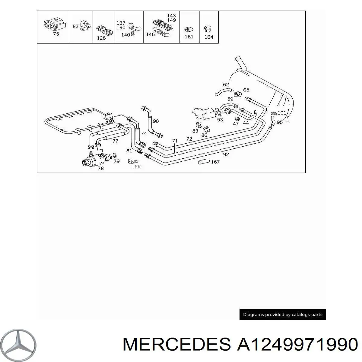  Mercedes A1249971990 preço, a partir de 8,65 USD