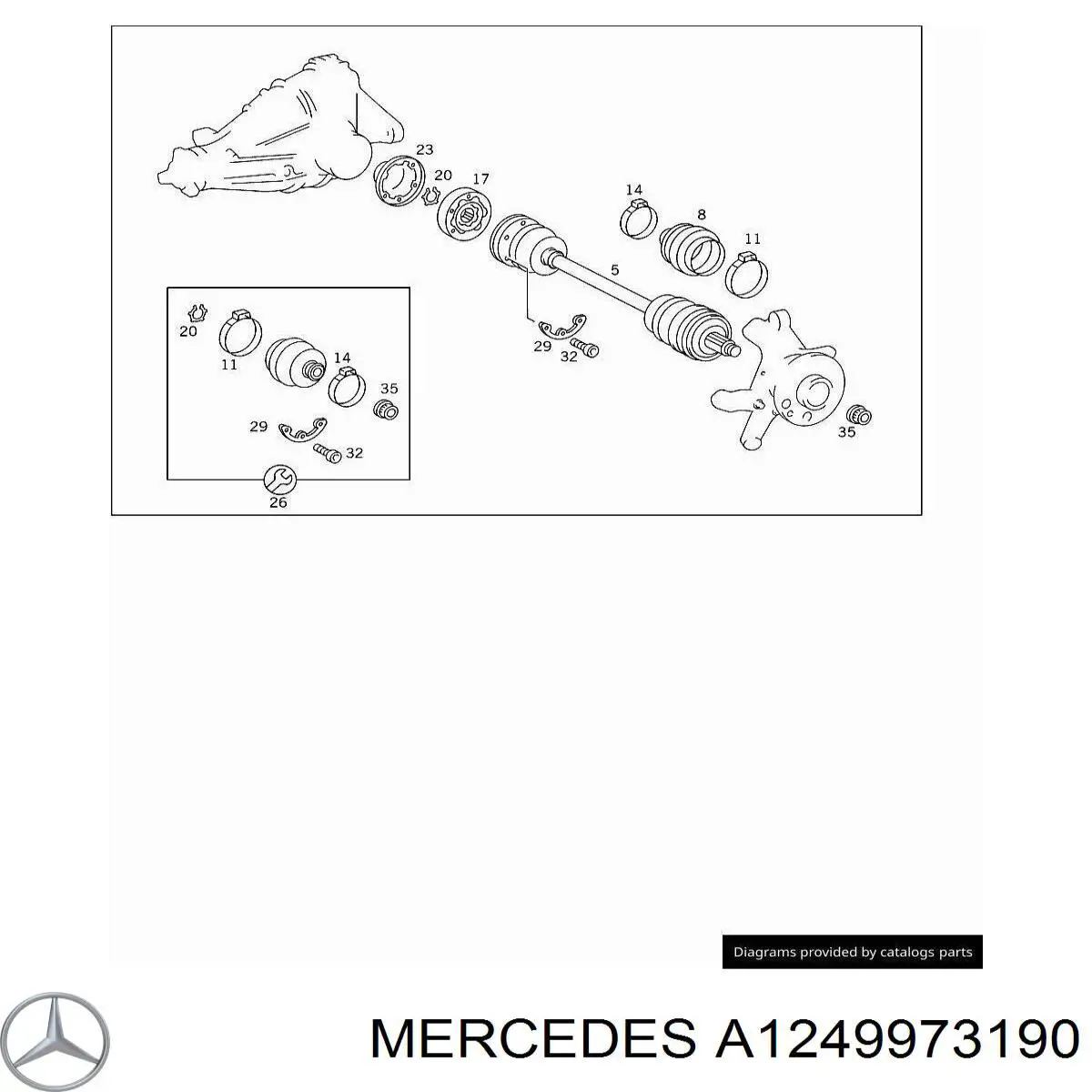 Compre A1249973190 Mercedes Disco do freio dianteiro