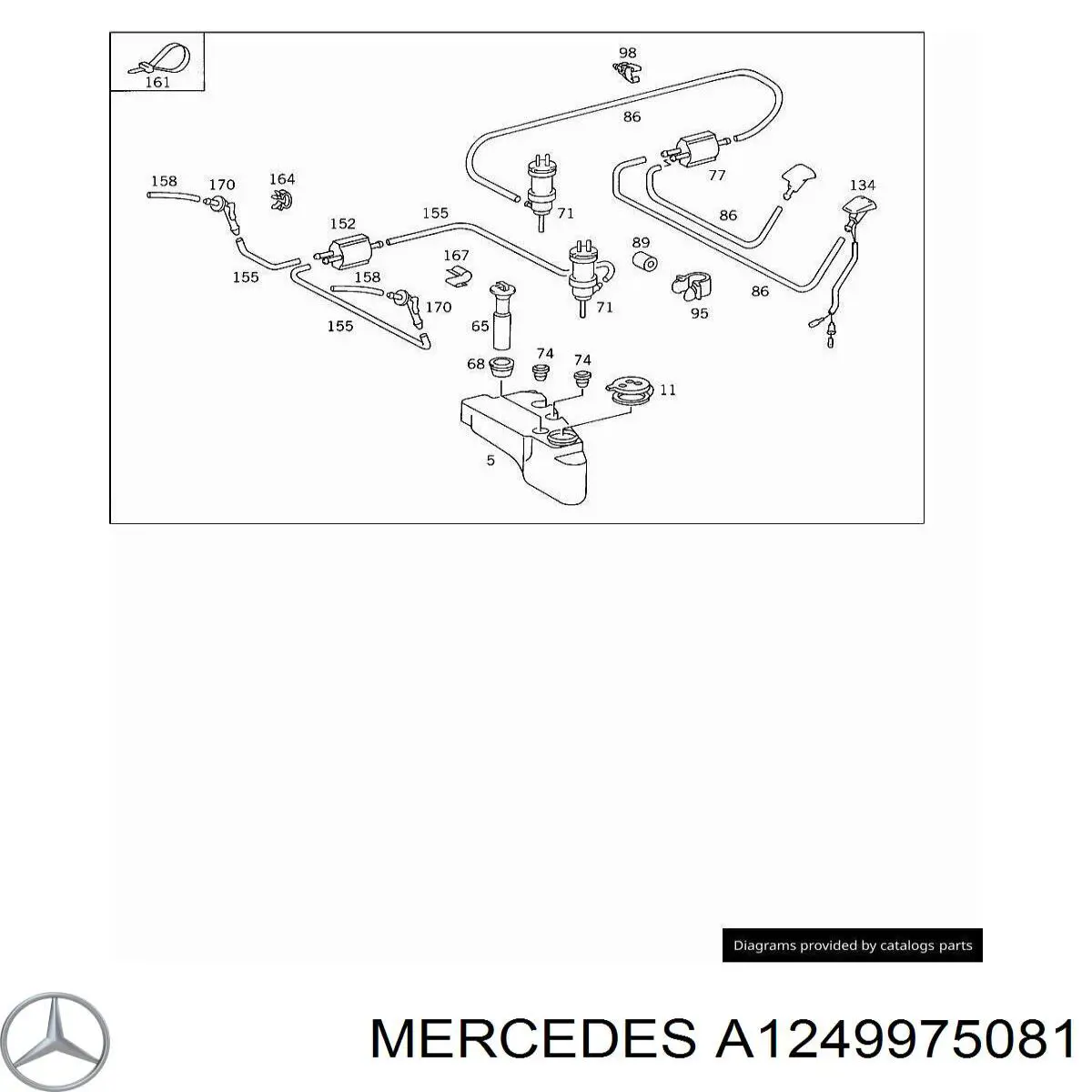  Mercedes A1249975081 preço, a partir de  
