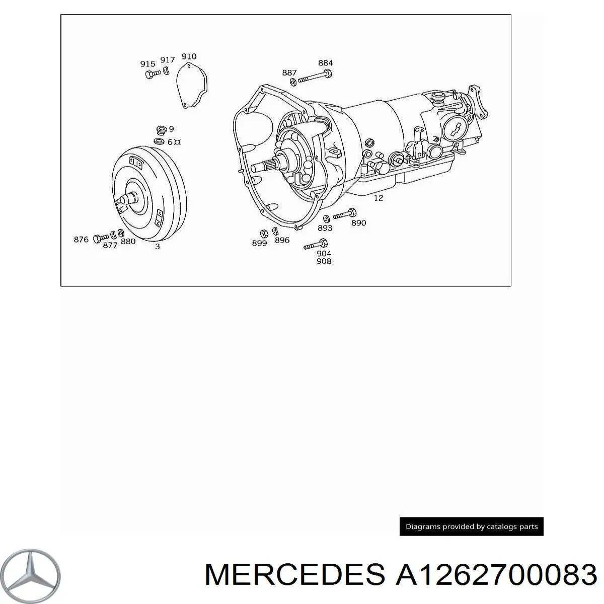 1262700083 Mercedes Sonda (indicador) do nível de óleo no motor