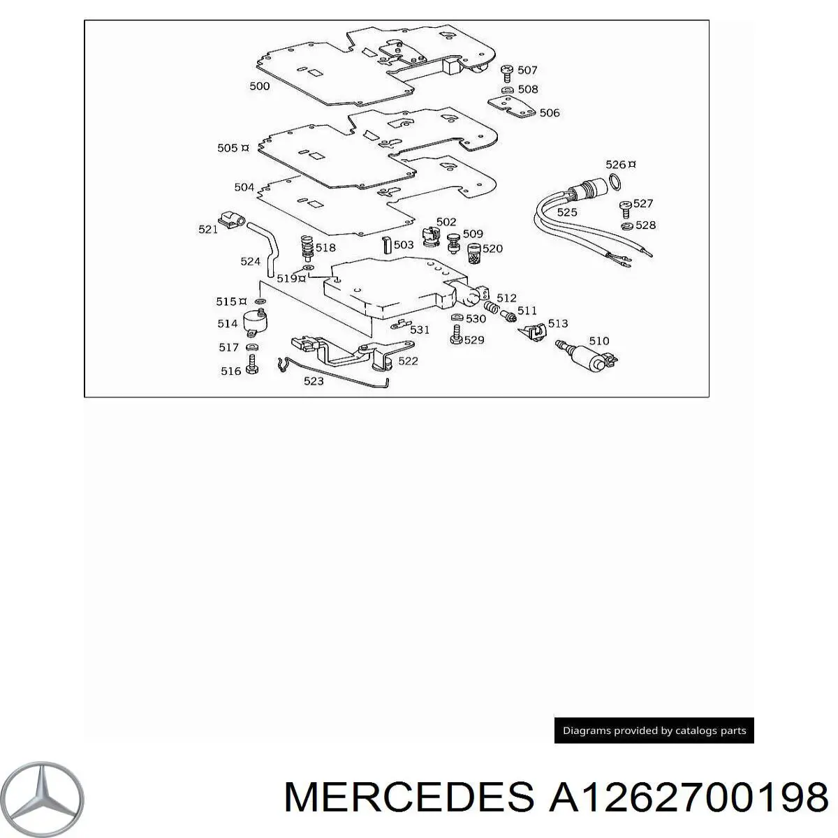 A1262700198 Mercedes Filtro da Caixa Automática de Mudança
