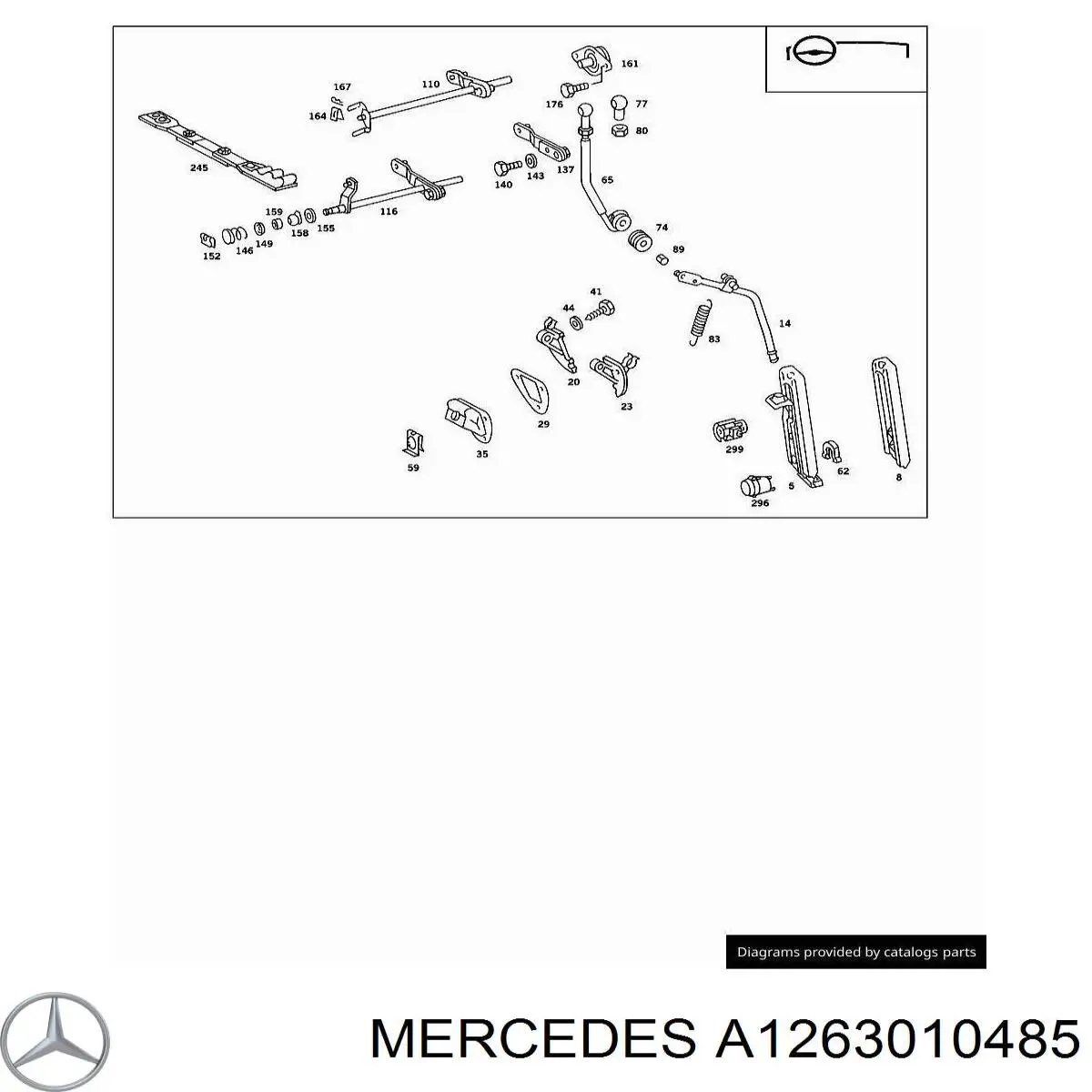  Mercedes A1263000085 preço, a partir de 17,69 USD