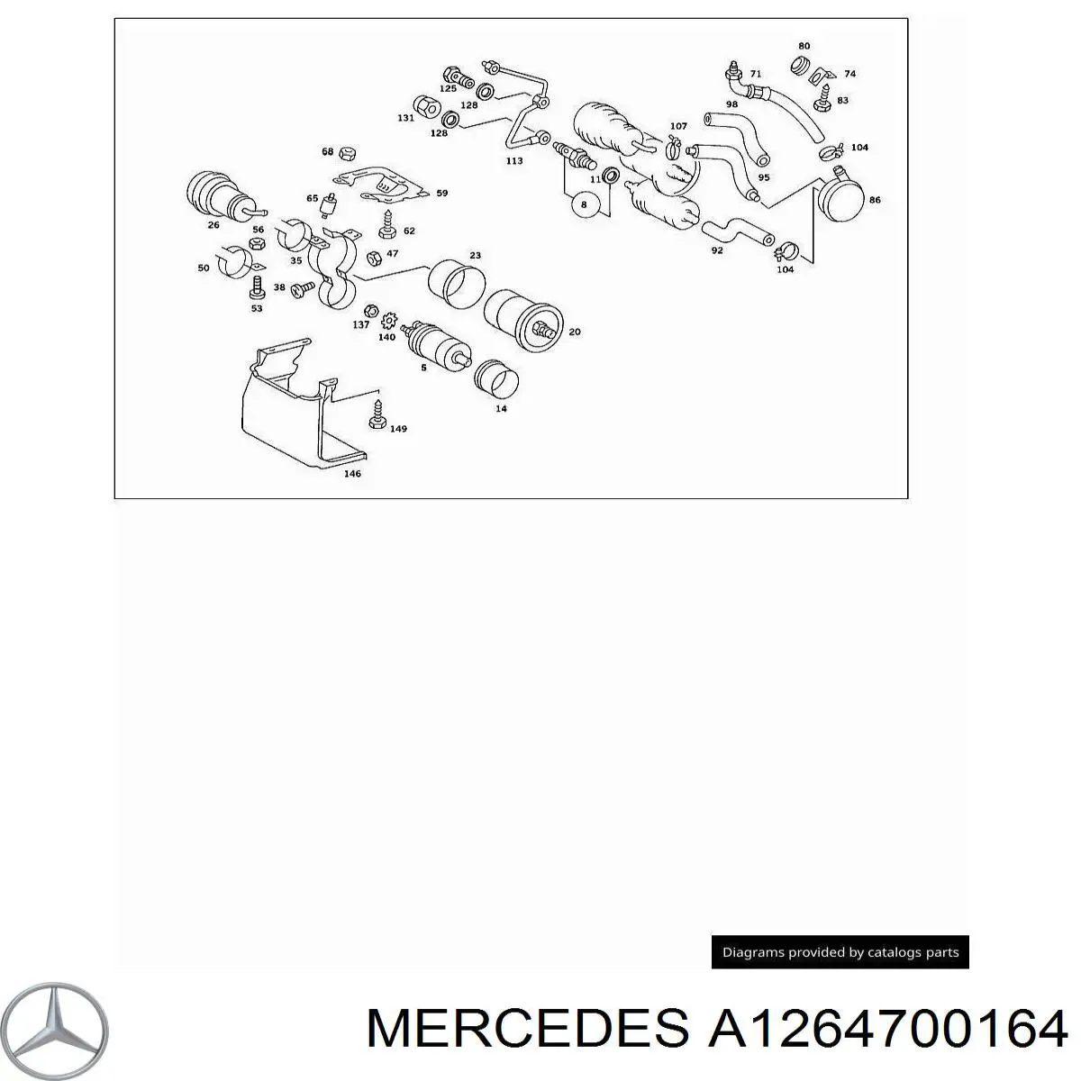  Mercedes A1264700164 preço, a partir de 191,16 USD
