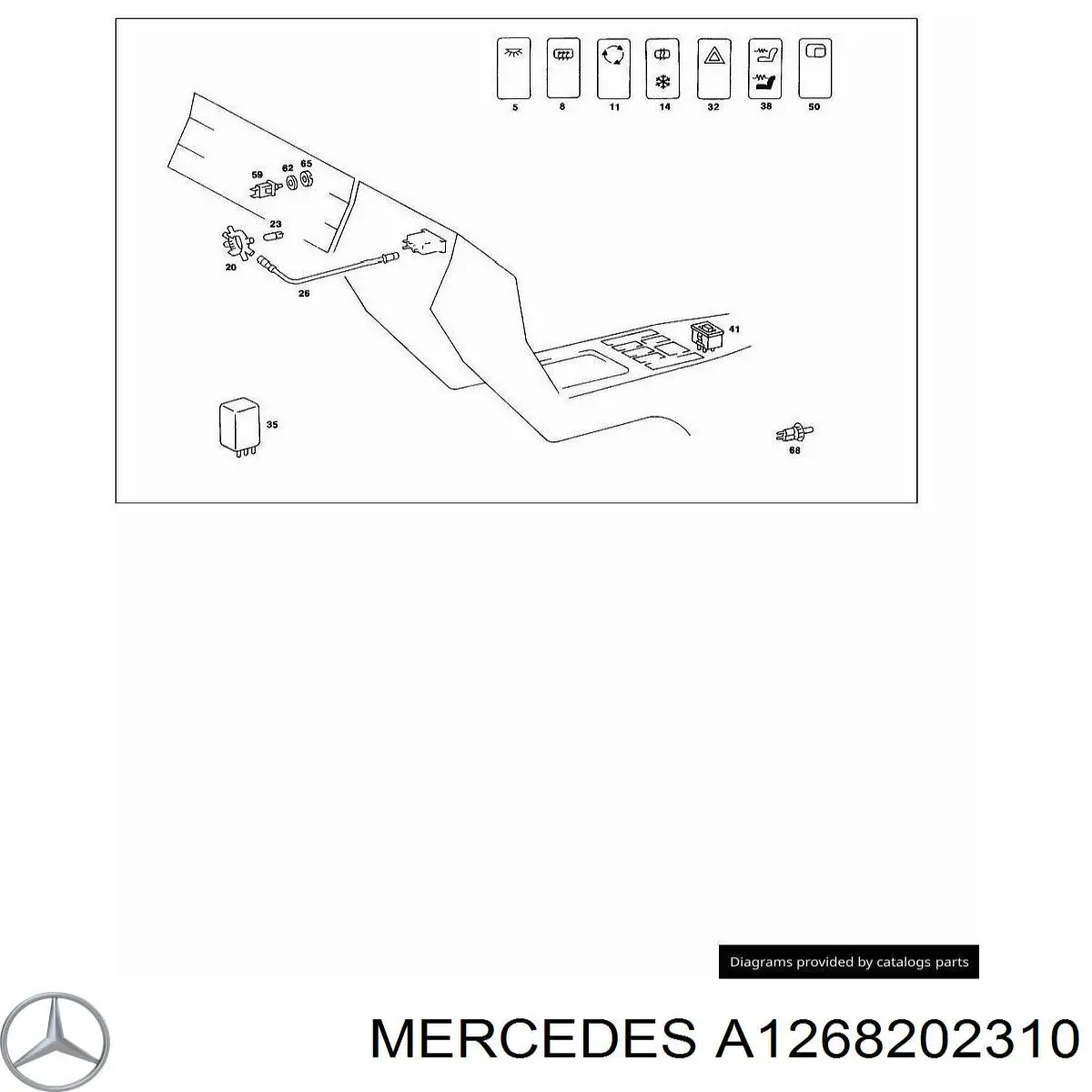 A1268202310 Mercedes 