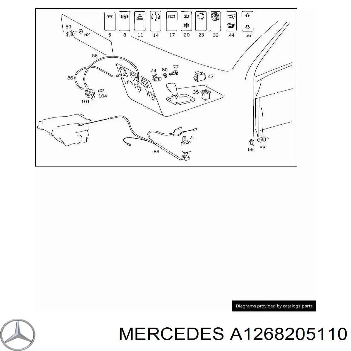  Mercedes A1268205110 preço, a partir de 221,30 USD