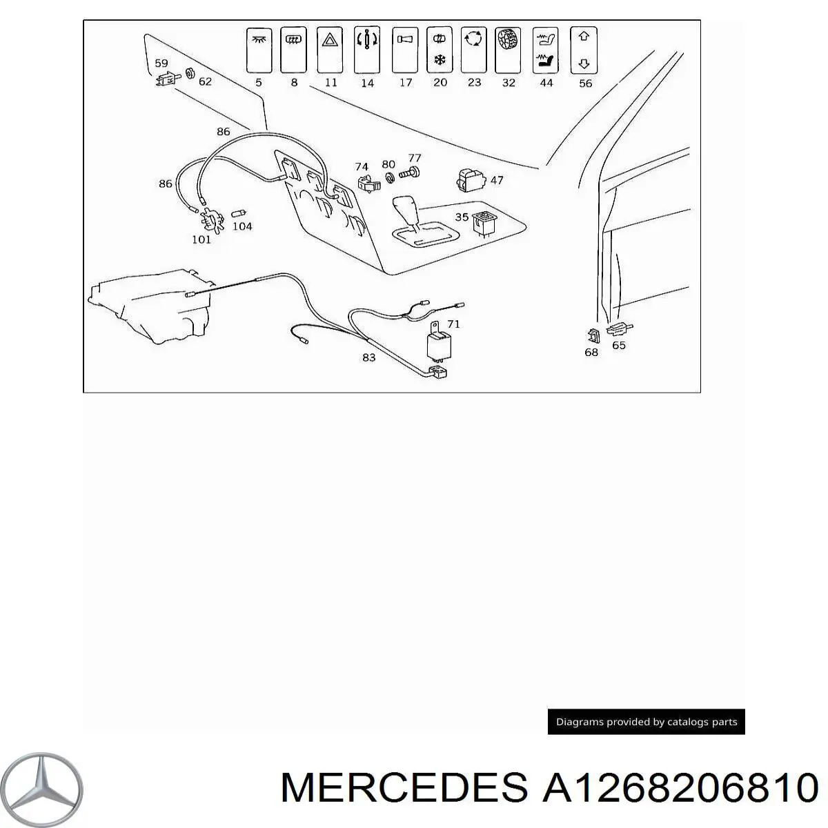 A1268206810 Mercedes 