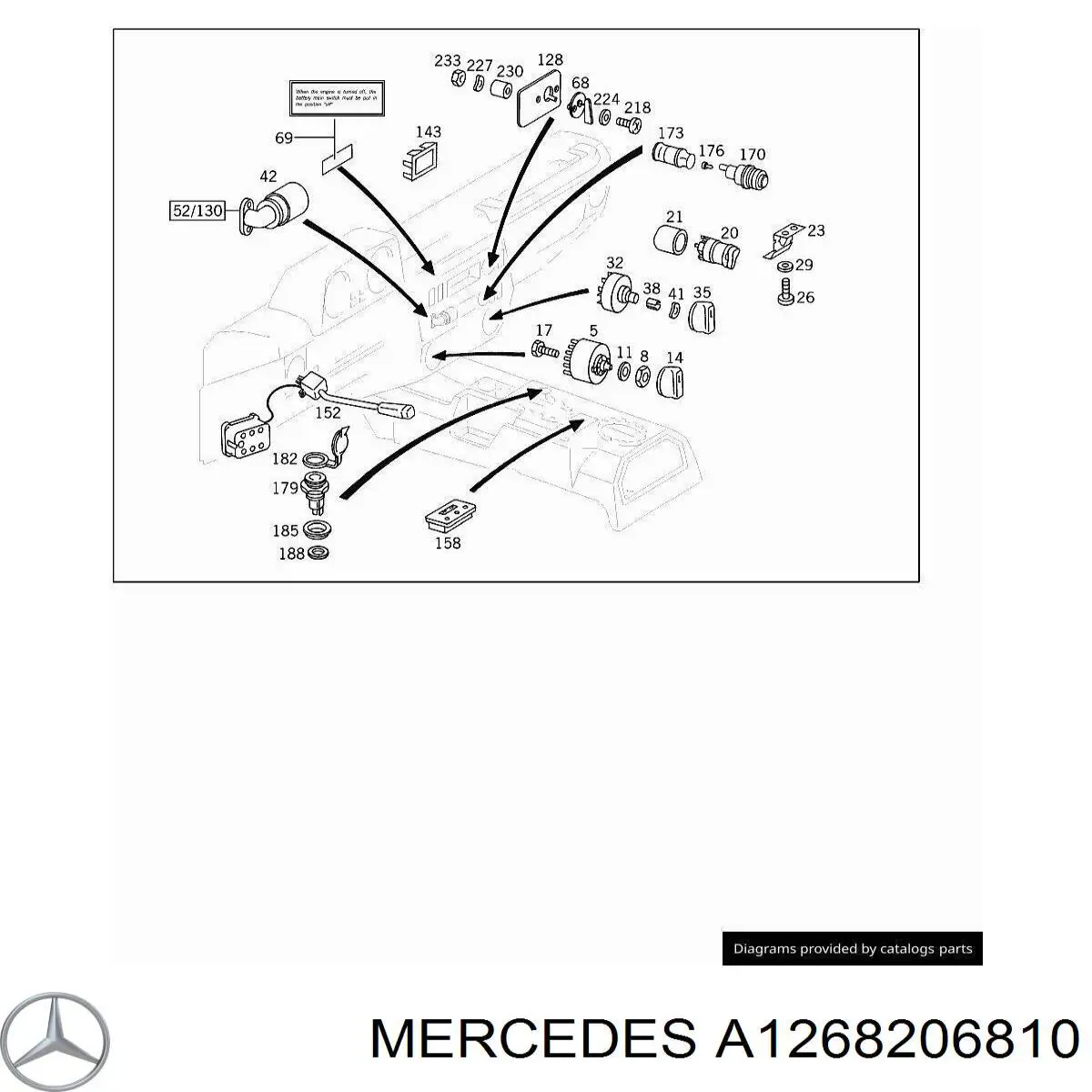  Mercedes A1268206810 preço, a partir de 174,35 USD