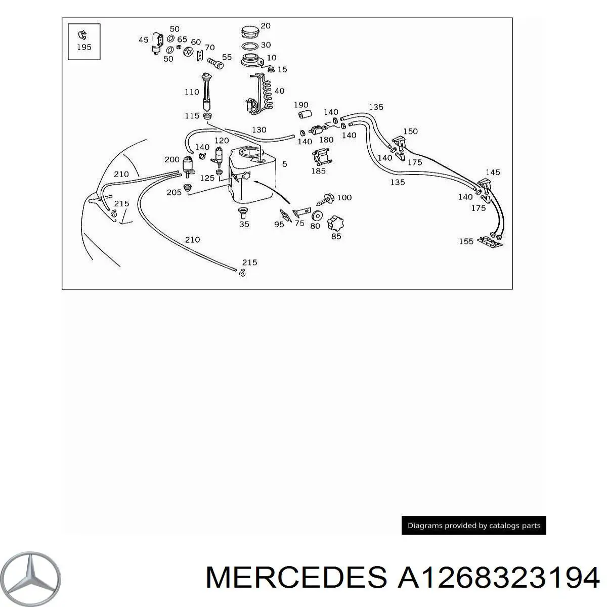  Mercedes A1268323194 preço, a partir de 5,22 USD