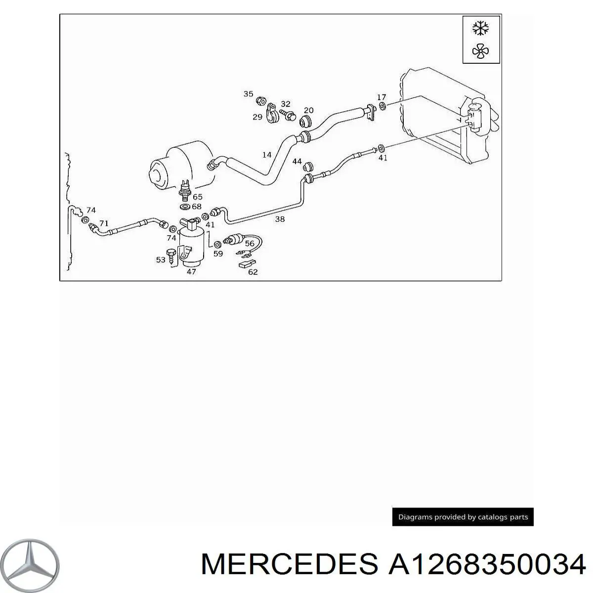 A1268350034 Mercedes 