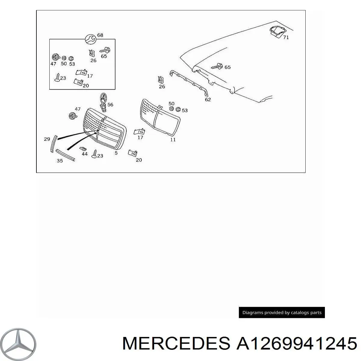 Mercedes A1269941245 preço, a partir de 3,51 USD