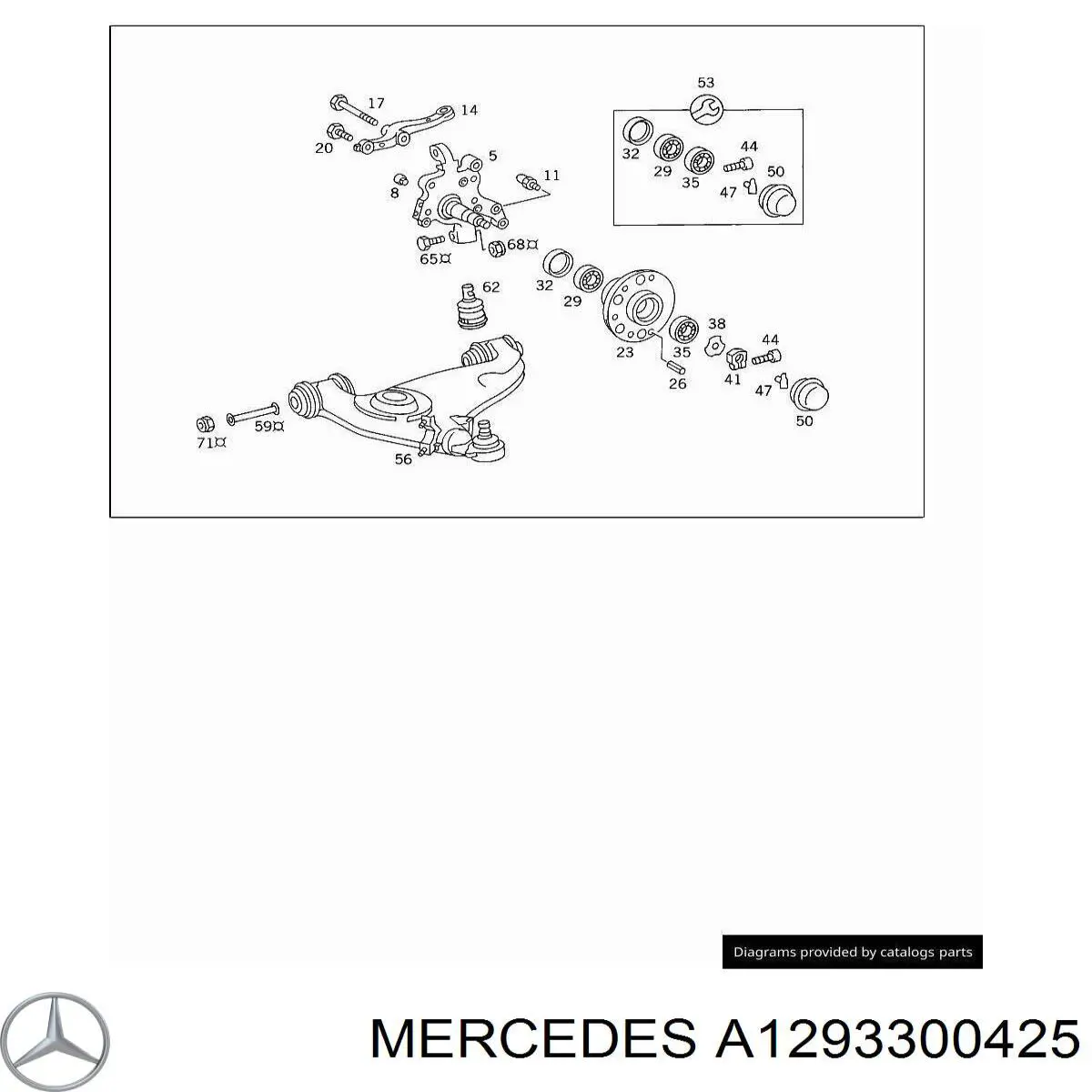 Cubo dianteiro para Mercedes E  W124