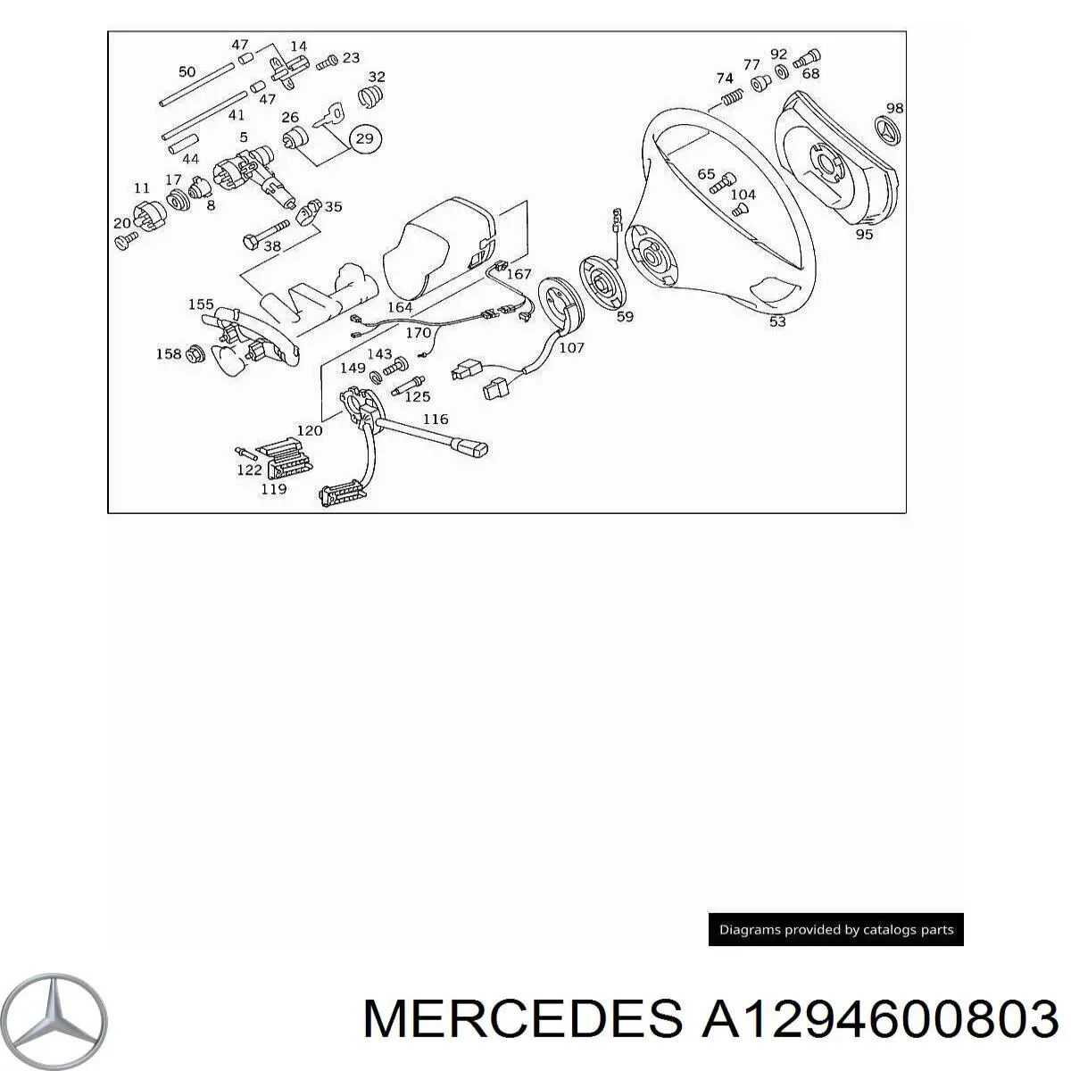Volante Mercedes A1294600803 preço, a partir de 849,53 USD