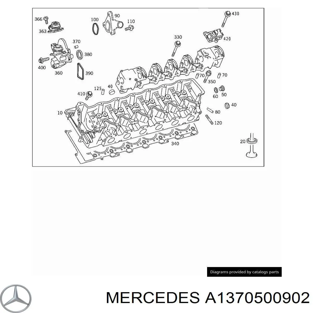 A1370500902 Mercedes Cama da árvore distribuidora