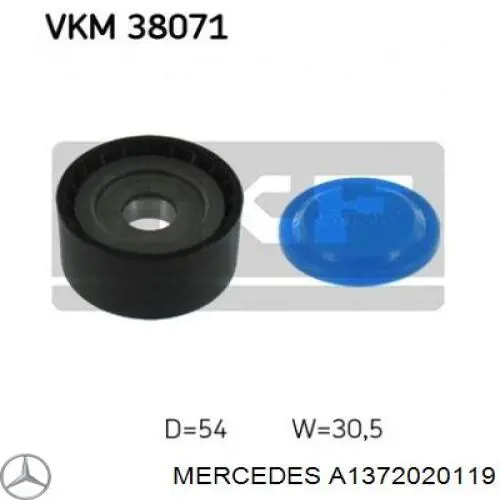 Compre A1372020119 Mercedes Rolo parasita da correia de transmissão