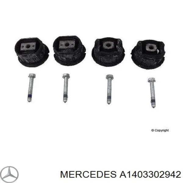A1403302942 Mercedes Bloco silencioso (coxim) de viga dianteira (de plataforma veicular)