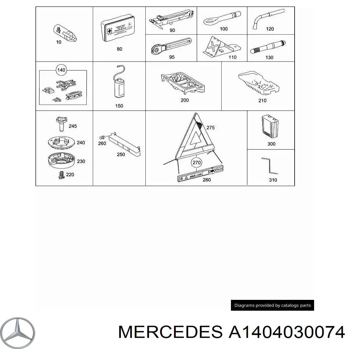  Mercedes A1404030074 preço, a partir de 14,16 USD