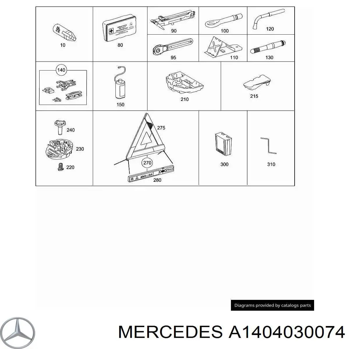 A1404030074 Mercedes 