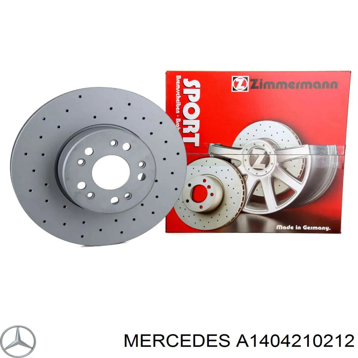 Compre A1404210212 Mercedes Disco do freio dianteiro