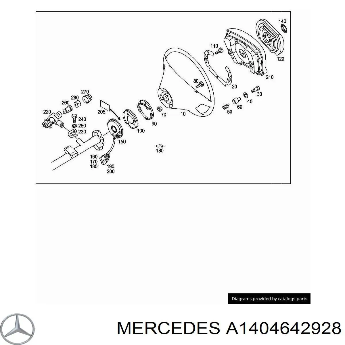 Anel AIRBAG de contato, cabo plano do volante Mercedes A1404642928 preço, a partir de 16,42 USD
