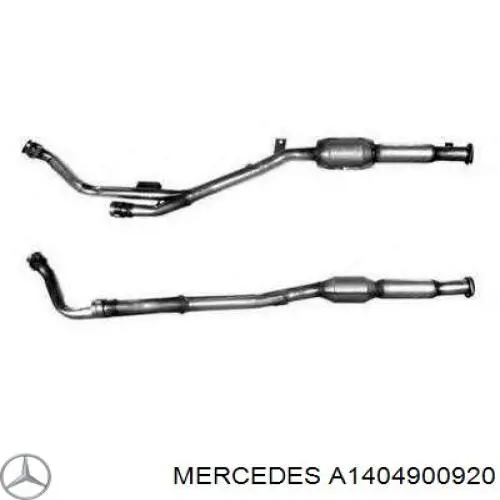 Compre A1404900920 Mercedes Tubo de admissão (calças) dianteiro esquerdo do silenciador