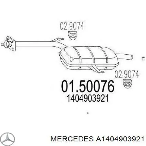  Mercedes A1404900521 preço, a partir de 2410,41 USD