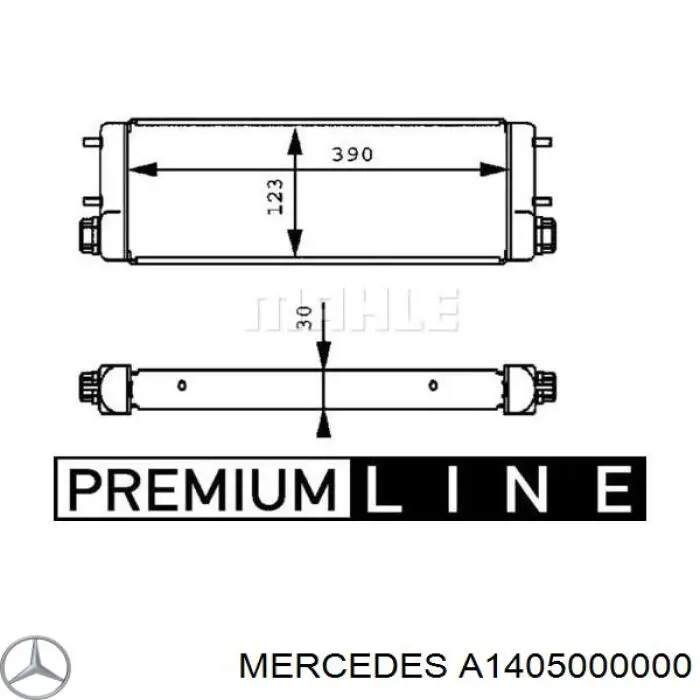 A1405000000 Mercedes Radiador de óleo
