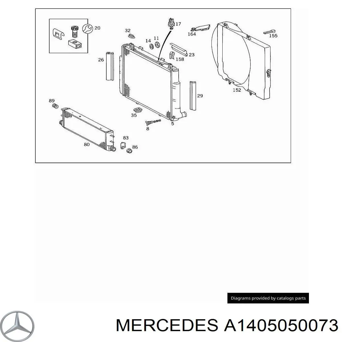  Mercedes A1405050073 preço, a partir de 43,41 USD