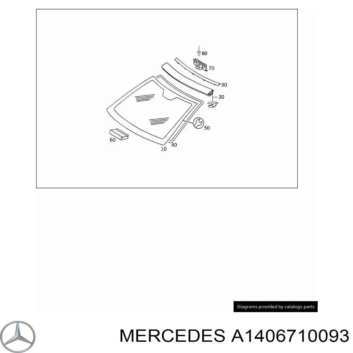Pára-brisas Mercedes A1406710093 preço, a partir de 6,89 USD