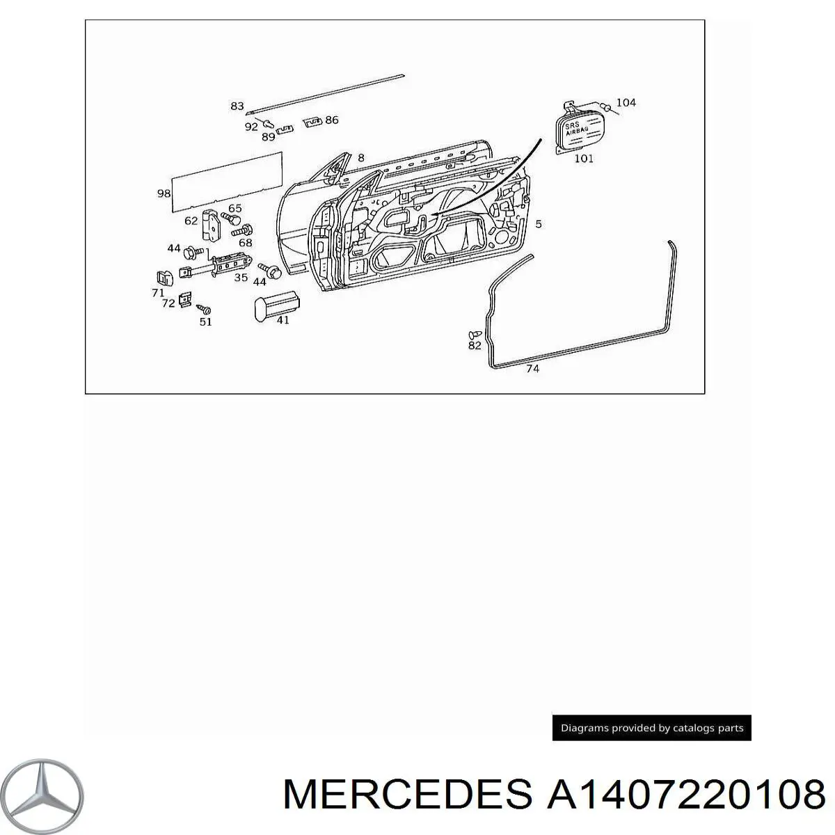  Mercedes A1407220108 preço, a partir de 31,38 USD