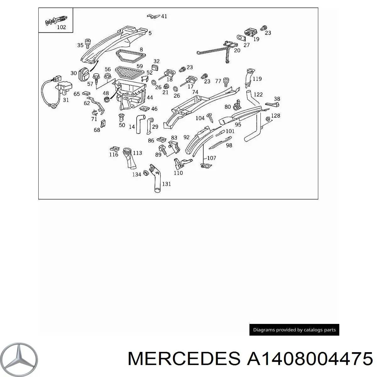 A1408004475 Mercedes 
