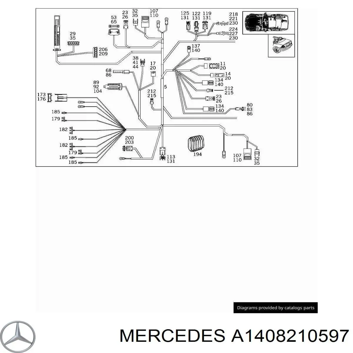  Mercedes A1408210597 preço, a partir de 84,58 USD