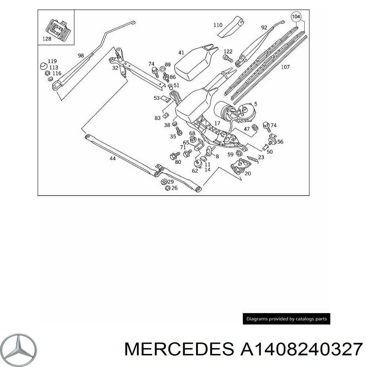  Mercedes A1408240327 preço, a partir de  USD