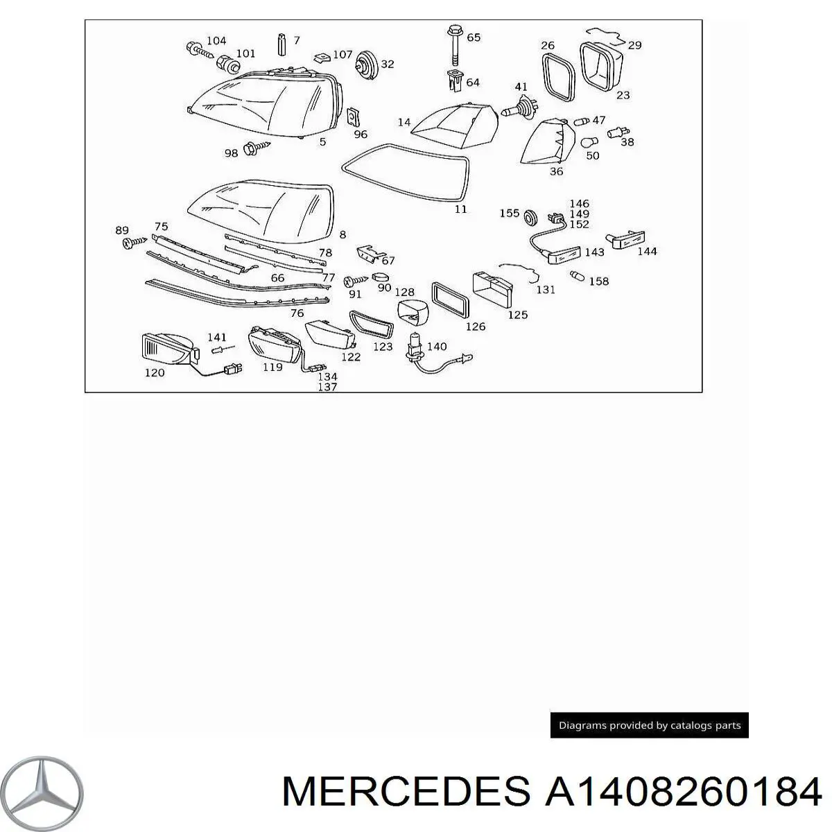  Mercedes A1408260084 preço, a partir de 3,40 USD