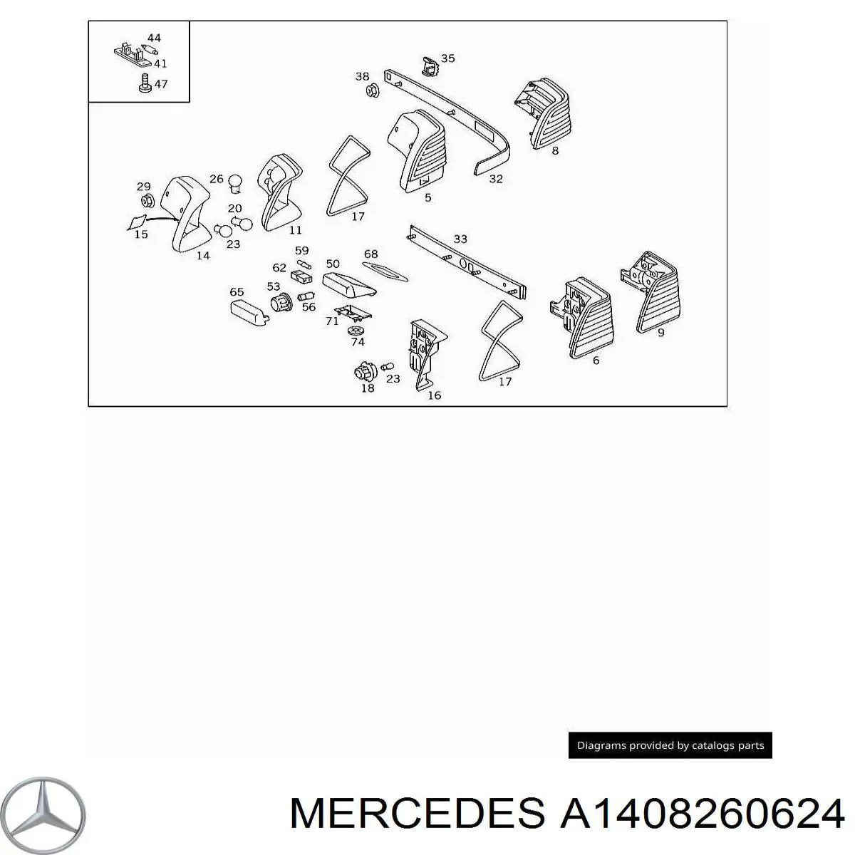 A1408260624 Mercedes 