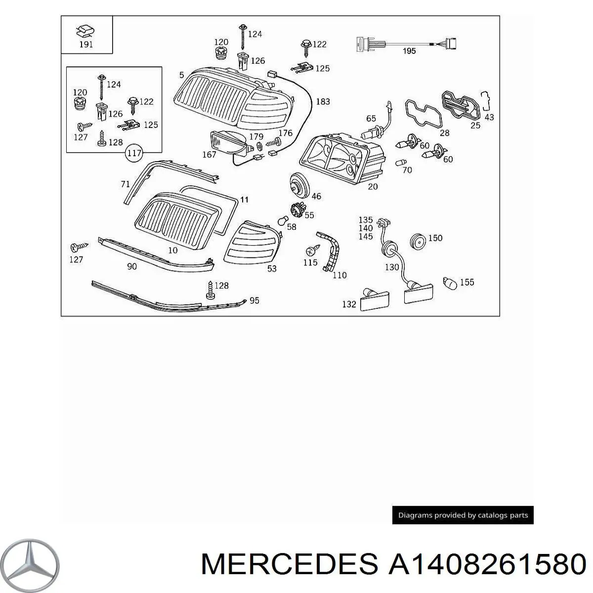  Mercedes A1408261580 preço, a partir de 15,37 USD