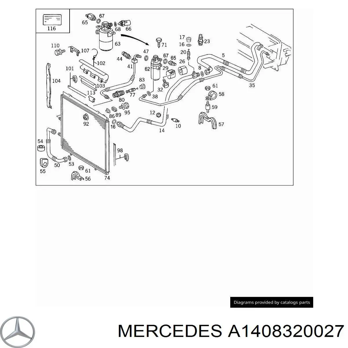 A1408320027 Mercedes 