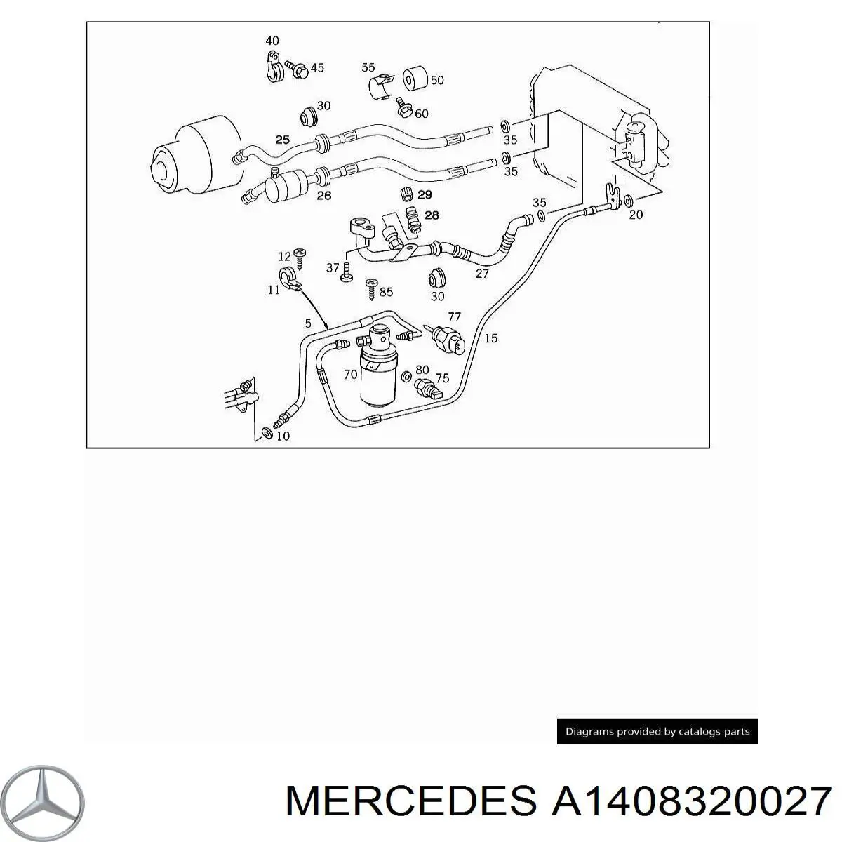 Mercedes A1408320027 preço, a partir de 17,26 USD
