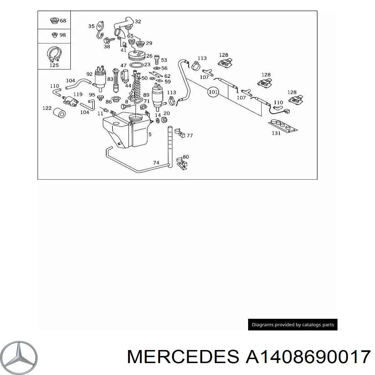 A1408690017 Mercedes 