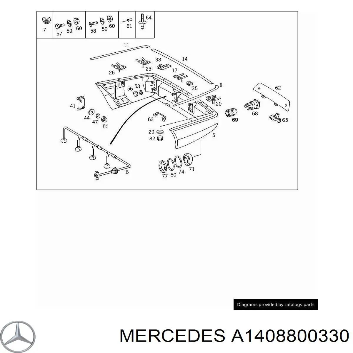  Mercedes A1408800330 preço, a partir de 88,83 USD
